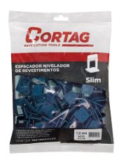 NIVELA PISO CORTAG SLIM (AZUL) 1,0MM C/100 61534