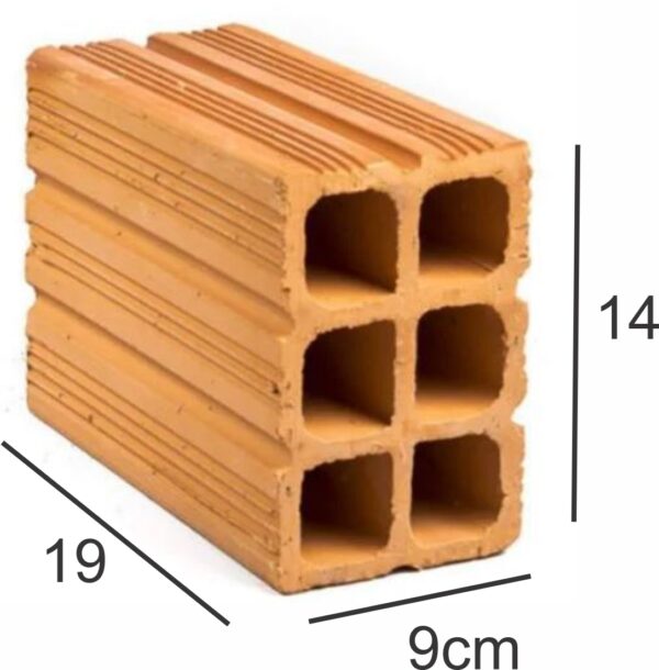 TIJOLO 6 FUROS 9X14X19CM SAPOPEMA UNIDADE