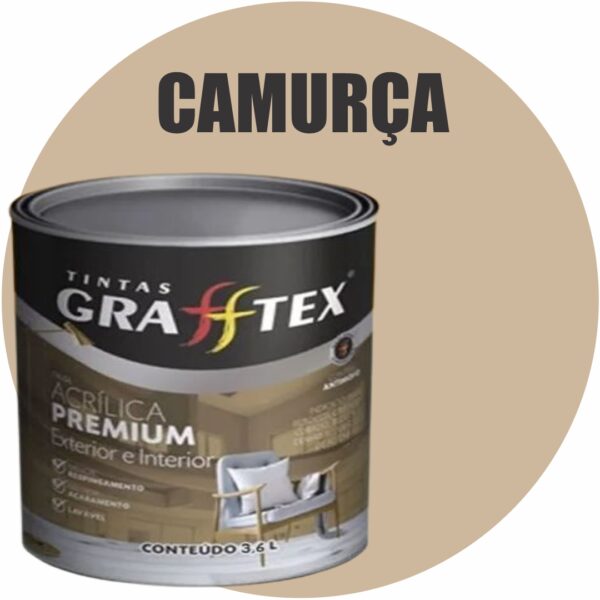 TINTA ACRILICA FOSCA PREMIUM INT/EXT 3,6L CAMURÇA GRAFFTEX