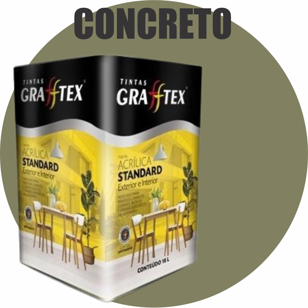 692a98fe-ffd1-4479-9456-c8320865261c TINTA ACRILICA FOSCA STANDARD INT/EXT 18L CONCRETO GRAFFTEX
