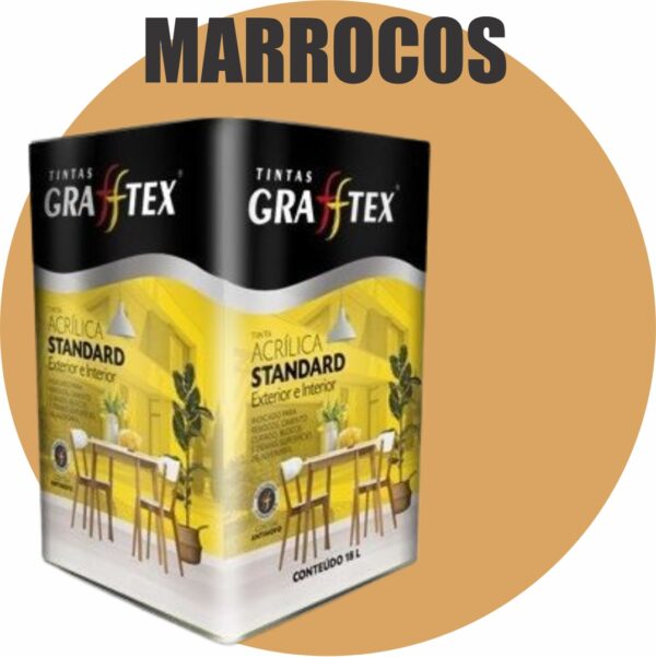 TINTA ACRILICA FOSCA STANDARD INT/EXT 18L MARROCOS GRAFFTEX