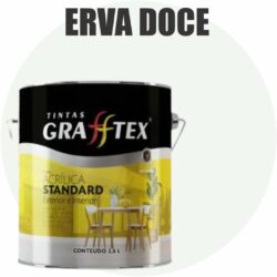 TINTA ACRILICA FOSCA STANDARD INT/EXT 3,6L ERVA DOCE GRAFFTEX