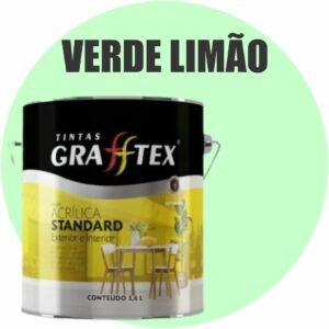 TINTA ACRILICA FOSCA STANDARD INT/EXT 3,6L VERDE LIMAO GRAFFTEX