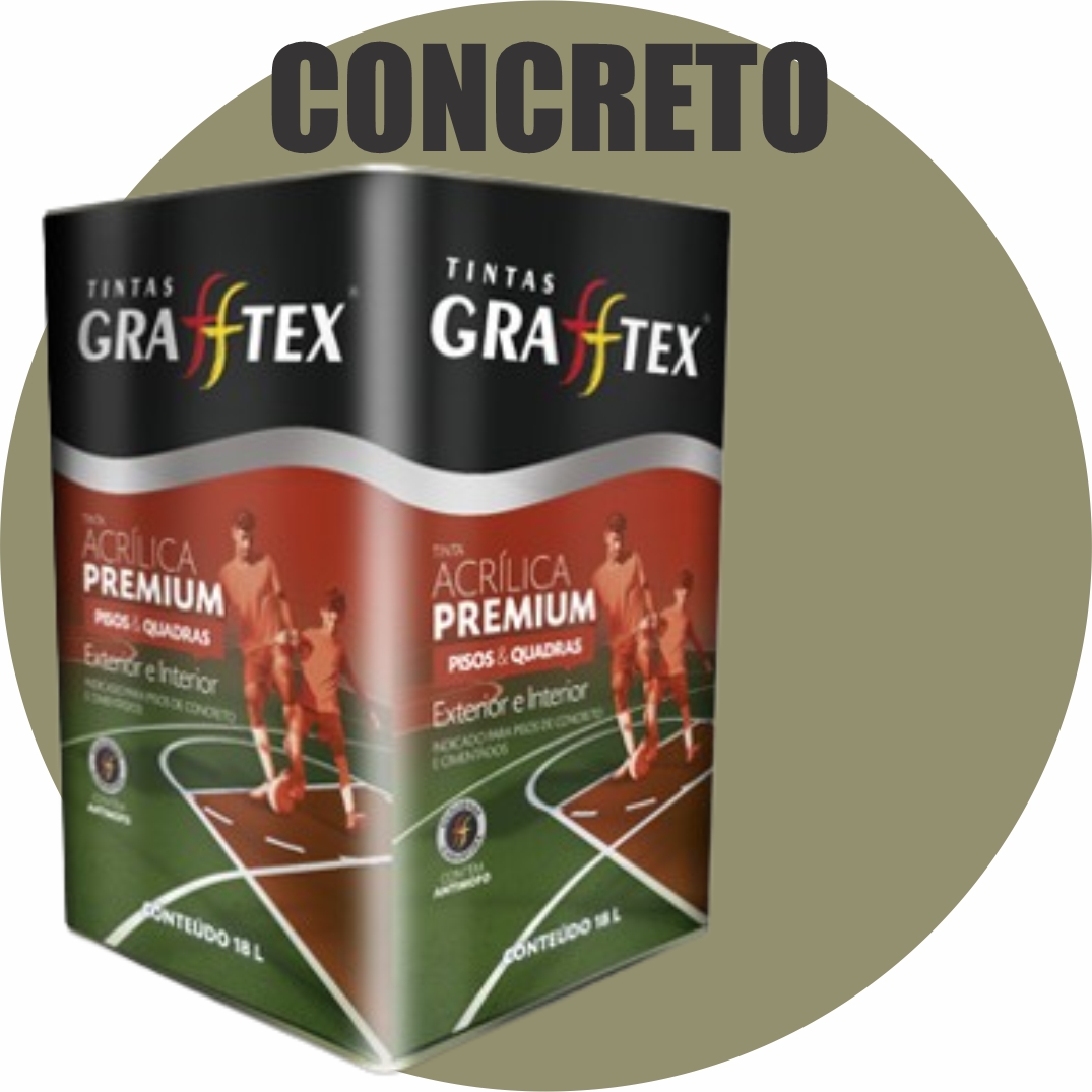 4480e175-f9d3-4839-9da4-61d100d9c3ff TINTA ACRILICA FOSCA PISOS E QUADRAS PREMIUM 18L CONCRETO GRAFFTEX-