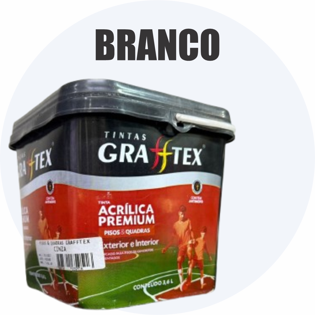 0f5c79f5-a1fd-42f3-9a47-9a1af7d03396 TINTA ACRILICA FOSCA PISOS E QUADRAS PREMIUM 3,6L BRANCO GRAFFTEX