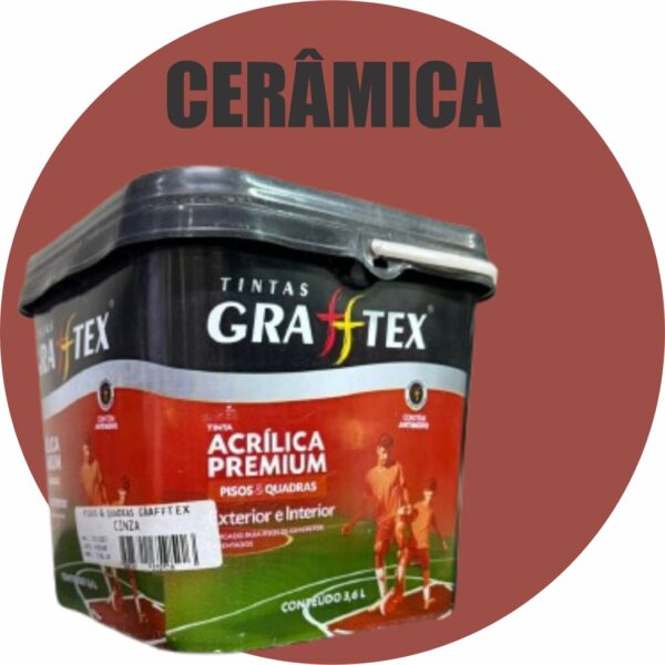TINTA ACRILICA FOSCA PISOS E QUADRAS PREMIUM 3,6L CERAMICA GRAFFTEX