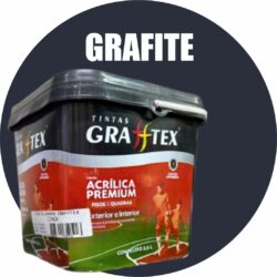 TINTA ACRILICA FOSCA PISOS E QUADRAS PREMIUM 3,6L GRAFITE GRAFFTEX