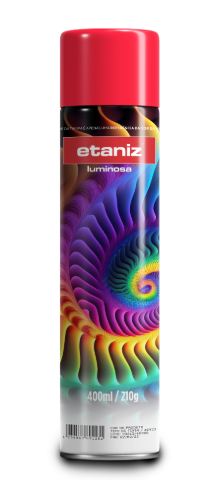 TINTA SPRAY LUMINOSO VERMELHO 210G/400ML ETANIZ