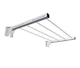 VARAL PARA PAREDE RETRATIL RECLINAVEL ALUMINIO AFS