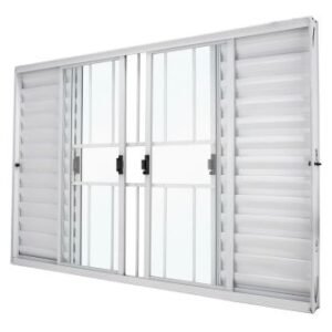 VENEZIANA ALUM 6F BR 120X100-8 C/G C/V CRV P3322 CLASSIC 3322*