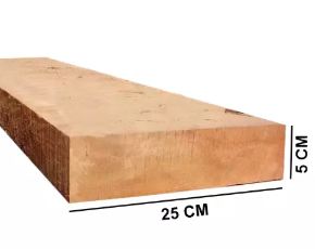 VIGA PRANCHA CAMBARA 5X25 BRUTA