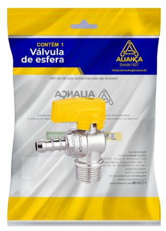 VALVULA GAS ESF ANG H/C AM 1/2 NPT 550/10 ALIANÇA 087999
