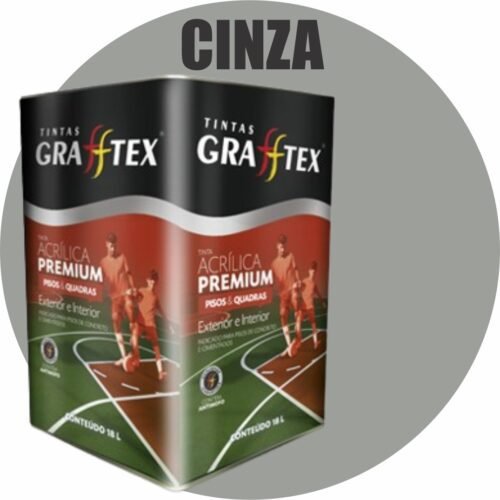 9c2b6ae5-e239-45be-9a89-9dc0a3bcd3fb TINTA ACRILICA FOSCA PISOS E QUADRAS PREMIUM 18L CINZA GRAFFTEX-