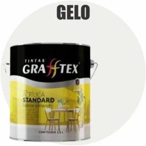 TINTA ACRILICA FOSCA STANDARD INT/EXT 3,6L GELO GRAFFTEX-
