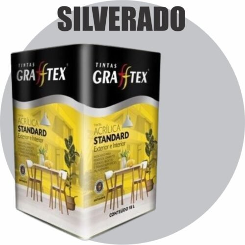 b9a841c5-6780-45d4-8930-fc407a16b807 TINTA ACRILICA FOSCA STANDARD INT/EXT 18L SILVERADO GRAFFTEX