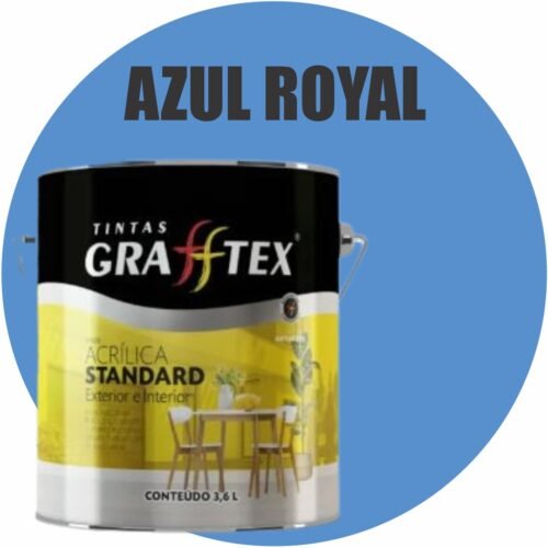 01e30a96-0317-4cf9-9abb-c5fc7598807f TINTA ACRILICA FOSCA STANDARD INT/EXT 3,6L AZUL ROYAL GRAFFTEX