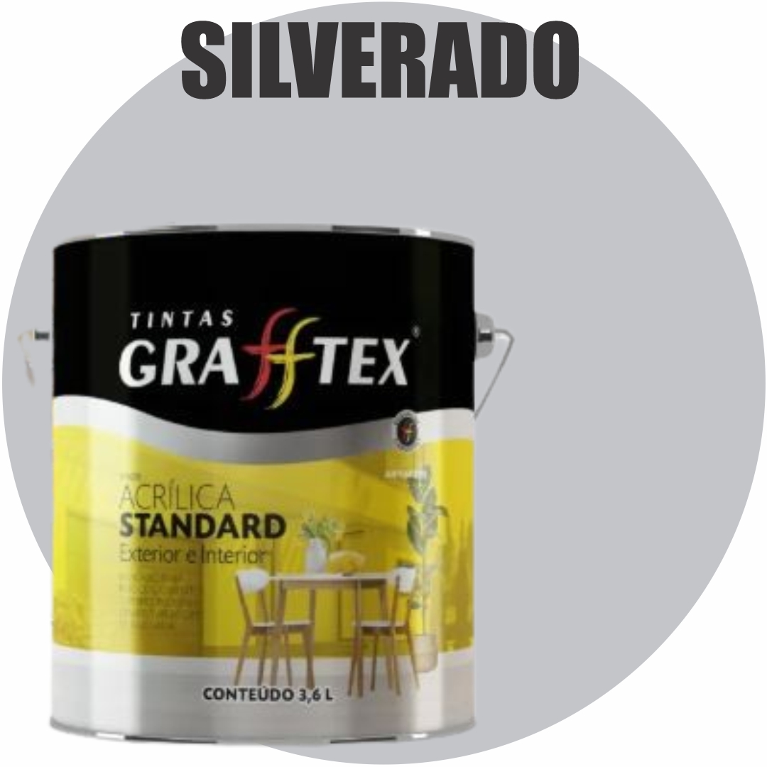 0e7801ae-6d0d-4c2f-8fdb-5edf69aebe14 TINTA ACRILICA FOSCA STANDARD INT/EXT 3,6L SILVERADO GRAFFTEX