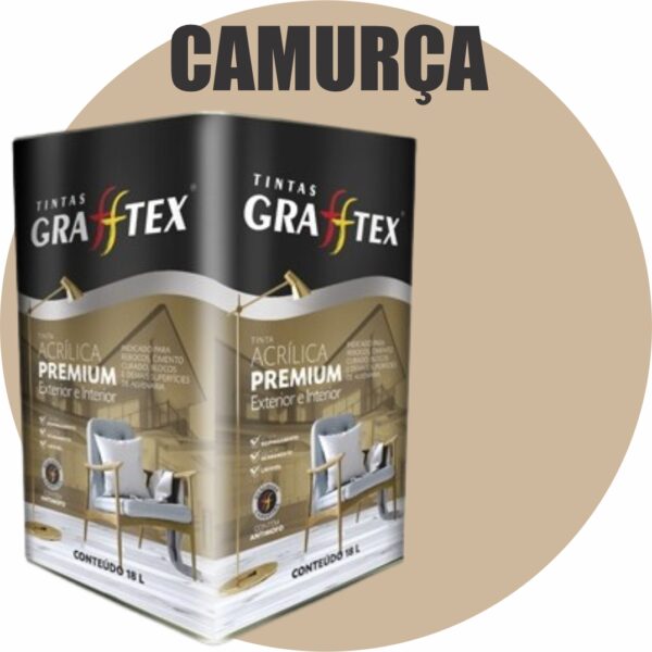 TINTA ACRILICA FOSCA PREMIUM INT/EXT 18L CAMURÇA GRAFFTEX