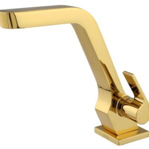 TORNEIRA LAVATORIO 61019 1/4 BANCADA GOLD BRILHANTE RAINHA