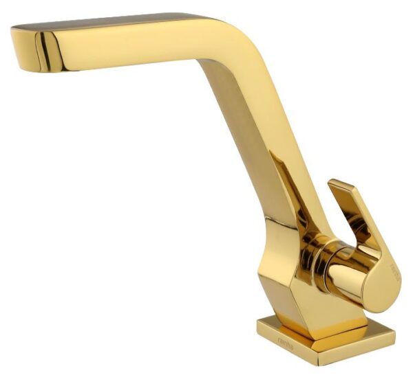 TORNEIRA LAVATORIO 61019 1/4 BANCADA GOLD BRILHANTE RAINHA