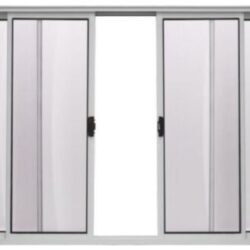 VITRO ALUMINIO 4FOLHAS MOD BRANCO C/VIDRO S/GRADE 120X150 JP (ENC)