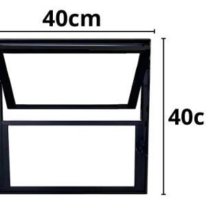 VITRO ALUMINIO BASCULANTE 40X40 POP PRETO JP