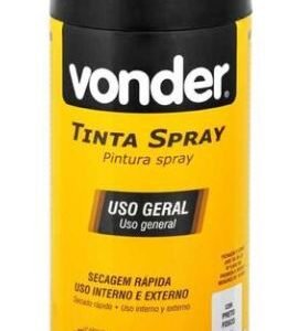 TINTA SPRAY PRETO FOSCO 350ML/250G VONDER
