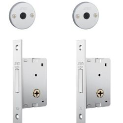 FECHADURA AUXILIAR 1001 ROSETA INOX TETRA (PAR) STAM 10811