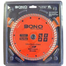 DISCO DIAMANTADO TURBO 7" 180X10X22,23MM MARMORE GRANITO BONO