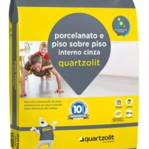 ARGAMASSA PORCELANTO E PISO SOBRE PISO INTERNA CINZA 20KG QUARTZOLIT