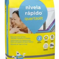 ARGAMASSA AUTONIVELANTE NIVELA RAPIDO CINZA 20KG QUARTZOLIT