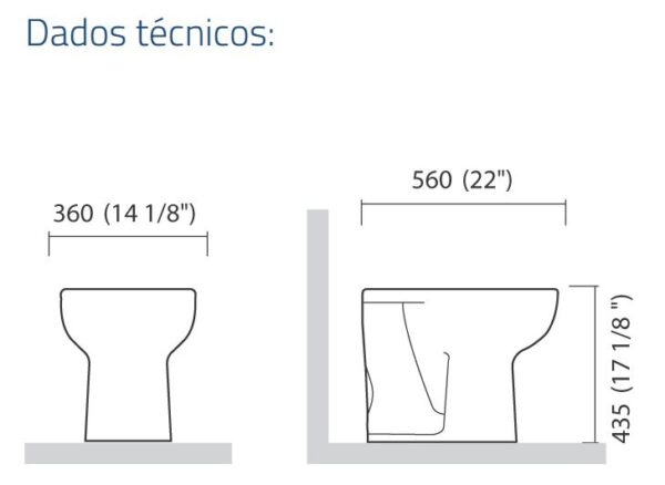 BACIA CONVENCIONAL LUNA SPECIALE BRANCA ICASA IP9300