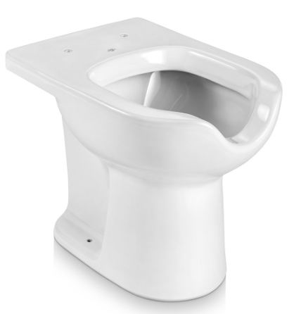 BACIA CONVENCIONAL LUNA MEDIC BRANCA ICASA IP9200 ACESSIVEL CADEIRANTE