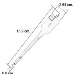 BROCA CHATA PARA MADEIRA BG 50MM 1" UN IRWIN IW14009