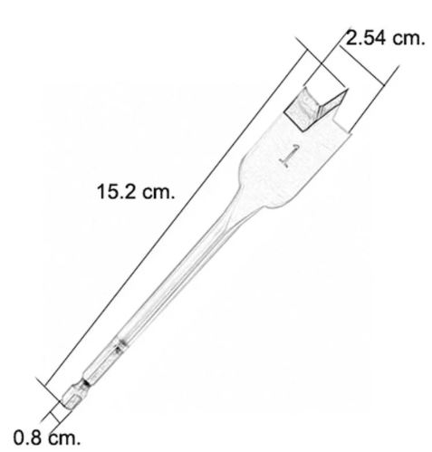 BROCA CHATA PARA MADEIRA BG 50MM 1" UN IRWIN IW14009