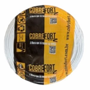 CABO FLEXIVEL 750V COBREFORT ROLO 100M 2,5MM BRANCO