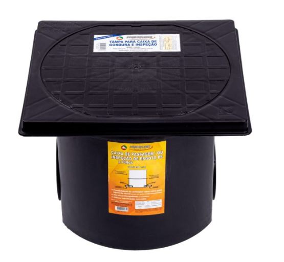 CAIXA INSPECAO PASSAGEM ESG. 02 FUROS 30X25 BREC