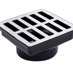 CAIXA COLETORA COM GRELHA DE ALUMINIO 15X15 BREC