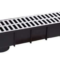 CAIXA COLETORA COM GRELHA DE ALUMINIO 15X50 BREC