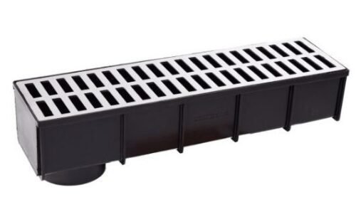 CAIXA COLETORA COM GRELHA DE ALUMINIO 15X50 BREC