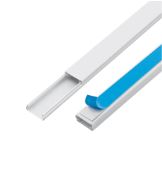 CANALETA BRANCA COM FITA ADESIVA 20X10X2000MM FAME 3318