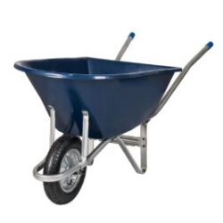 CARRINHO CAÇAMBA PLASTICA 90L METALOSA AZUL