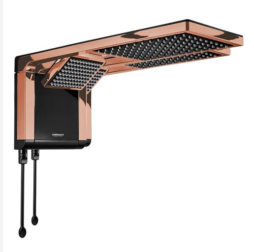CHUVEIRO ACQUA DUO BLACK / ROSE 127/5500 LORENZETTI