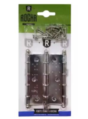 CJ DOBRADIÇA P/PORTA C.BOLA AFC 3.1/2 3PCS ROCHA S1033AFC