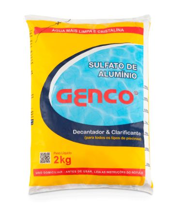 CLARIFICANTE SULFATO DE ALUMINIO 2KG GENCO