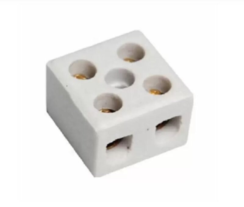 CONECTOR PORCELANA 16MM BIPOLAR 2P FERTAK 8203