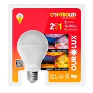 CONTROLED 2 STEPS 9W 6500K ANTI INSETO OUROLUX 20482