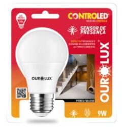 CONTROLED SENSOR PRESENÇA 9W 6500K OUROLUX 20510