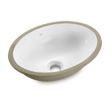 CUBA DE EMBUTIR OVAL 40x30 BRANCO ICASA IL6500