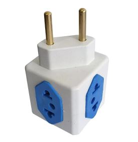 PINO TE CUBO ELETRICO 3P ADAPTADOR 10/20A 4 SAIDAS 110/220V